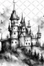 Placeholder: Watercolor black and white castle