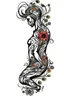 Placeholder: man floral wall art body