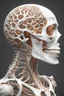 Placeholder: 3D rendering of Expressively detailed and intricate of a hyperrealistic “white human vuscular”: glossy white, showing flesh and vuscular, side view, scientific, single object, black background, shamanism, cosmic fractals, octane render, 8k post-production, detailled metalic bones, dendritic, artstation: award-winning: professional portrait: atmospheric: commanding: fantastical: clarity: 16k: ultra quality: striking: brilliance: stunning colors: amazing depth