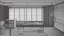 Placeholder: monochromatic japanese classroom with a shadowy figure looking out the window holding a transparent key emanating glow that colors the surroundings, anime