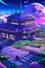 Placeholder: Center of festivals in another planet, extreme quality, day, beauty center, manga art style, draw, masterpiece, extreme detailed, buildings, a planet with buildings, purple grass in floor, night, anime art style