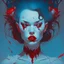 Placeholder: dream portrait of female vampire by james jean