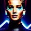 Placeholder: Ultra detailed fullbody Portrait in oil on canvas of beautiful punk busty Jennifer Lawrence biker from Tron legacy,intense stare,wearing minimal skintight latex suit,extremely detailed digital painting, extremely detailed face,crystal clear Big eyes,mystical colors,perfectly centered image, perfect composition, rim light, beautiful lighting,masterpiece,8k, stunning scene, raytracing, anatomically correct, in the style of Ohrai Noriyoshi and Evan lee and robert and howard and Simon Bisle