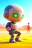 Placeholder: adorable cute chat robot with mouth piece and jetpack playing volleyball on the beach, with short punk hair and real human eyes, its such a perfect day, motion blur, smoke, 8k, downlight, soft light, depth of field, photorealism, trending on art station, lotsa detail