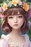 Placeholder: a girl with a flower crown on her head, realistic anime 3 d style, kawaii realistic portrait, realistic anime art style, realistic anime artstyle, realistic cute girl painting, photorealistic anime girl render, realistic - anime, 3 d anime realistic, anime barbie doll, detailed anime soft face, semirealistic anime style, portrait anime girl, cute anime girl portrait