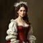 Placeholder: a beautiful noble woman, 18th century, young, pretty, dress, corsetry, digital art