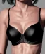 Placeholder: Black bra, silk, hyper realistic