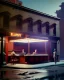 Placeholder: Scene, realistic image, Edward Hopper style, retro futuristic, concept art, smooth, unreal engine 5, god lights, ray tracing, RTX, lumen lighting, ultra detail, volumetric lighting, 3d.