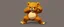 Placeholder: high poly teddy bear fighter