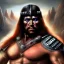 Placeholder: ultra detailed portrait of Conan the barbarian, wearing armor, extremely detailed digital painting, extremely detailed face, in the style of robert e howard , mystical colors, rim light, beautiful lighting, 8 k, stunning scene, raytracing