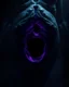 Placeholder: concept, dark void in abdomen, pregnant,cosmic theme, surrealism, detailed anatomy, shadows and highlights, eerie atmosphere, digital art, high resolution, deep space colors, black, purple, blue, glowing elements, dramatic lighting, imaginative interpretation.