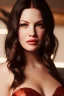 Placeholder: Liv Tyler has angel wings. She has beautiful eyes. Her hair flies in the air., closed eyes, rtx, reflection, 8k, glow, winning photography, caustics