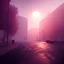 Placeholder: bank , street view, sun set , unity, scriptable render pipeline , lighting , volumetric , global illumination, fog , purple tone.