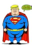 Placeholder: fat superman with donald trump's head