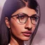 Placeholder: portrait beautiful mia khalifa, background fog, volumetric lighting, particals, intricate detail,realistc, close up,