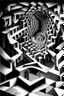 Placeholder: You do not belong here. Your kind here is a problem; Optical Art; M.C. Escher