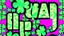 Placeholder: rave poster with Four-leaf clover