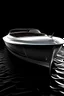 Placeholder: Speedboat inspired by whale ,front view ,classic, real