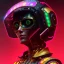 Placeholder: Medium Close Up Portrait, Front image. cyberpunk Asian woman, pink short hair. rabbit mask, latex suit. Red, black, gold, color. Punk style. Gradient background. Avatar image, highly detailed, concept art, smooth, unreal engine 5, god rays, ray tracing, RTX, lumen lighting, ultra detail, volumetric lighting, 3d, finely drawn, high definition, high resolution.