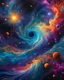 Placeholder: Ebru , outer space velvety void interspersed with celestial phenomena like stars, nebulae, and galaxies, vivid colors, insanely beautiful, highly detailed hyperrealistic quality, vintage feel, highly stylized, artistic, striking composition, ultra fine details, 8k, by Galr Dfh