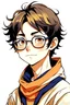 Placeholder: Gojo Satoru, cute pose, one eye open