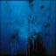 Placeholder: Minimal abstract oil painting of bright blue with random words. hanging wires illuminated at night. In the style of Justin Mortimer and Phil Hale and Ashley Wood