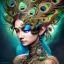 Placeholder: Insanely detailed photograph of an elaborate beautiful peacock goddess intricate glowing skin eyes intricate face hair lashes fur dress hyperdetailed painting by Anna Dittmann Huang Guangjian and Dan Witz CGSociety ZBrush Central fantasy art album cover art 4K 64 megapixels 8K resolution HDR Greek shiny space colours jewelry celestial hair eyes light"