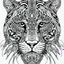 Placeholder: Jaguar, front view, mandala, minimal lines, cartoon, white back ground color, real style, realistic, minimalistic, minimal black line art, line art, crisp line art, unique coloring sheet, outlined, outline, crisp, crisp line edges, illustration, thin lines, crisp clear lines, line art, clean line art, unique, 8k, amazing, masterpiece, no colors, no dark color, no black color, avoid thick black, minimalistic line edges, pure white back ground, image character full fit to page,