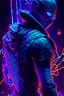 Placeholder: blacklight reactive 3d 8k hd :: ninja warrior :: by stephen king, crazy, dark fantasy, intricate detailed masterpiece, ray tracing:: cinematic 4D::