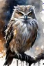 Placeholder: Tawny frogmouth, picturesque, beautiful warm lights, fantasy, cinematic, very very detailed, beautifully lit by pino daeni and andrew atroshenko, watercolor and ink, trending on artstation