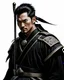 Placeholder: Retrato de Samurai con traje ciberpunk estilo dibujo artístico a lápiz, hiper realista, hiperdetallado, calidad ultra