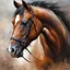 Placeholder: ((best quality)), ((masterpiece)), ((realistic,digital art)), (hyper detailed), Willem Haenraets style portrait of a wild Horse head, rule of thirds, painted by Willem Haenraets, vivid coloring