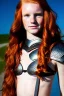 Placeholder: (strikingly beautiful 16 year old charming teen girl:1.2) with (long ginger hair:1.1) and (freckles:1.2) wearing (skimpy leather fantasy armour with halter top and thong:1.3) and (medium cleavage:1.2), tracing, ambient light, highres, (hyperrealistic:1.2), (perfect face:1.1) intricate (high detail:1.1) body, beautiful detailed eyes, plump lips, fantasy theme, Model hash: ddc3021b