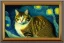 Placeholder: Porträt einer Katze von Van Gogh