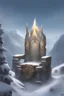 Placeholder: a king's throne, at mountaintop, cold and snowy, godly weather, high power, deity aesthetic