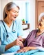 Placeholder: A warm, inviting image of a caring nurse providing personalized care to a smiling patient at home