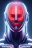 Placeholder: cyberpunk, head, men, portrai, tron