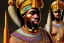 Placeholder: african portrait, ancient egypt, zulu, scaffolding, scene, high detail