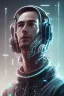 Placeholder: cyberpunk, head, men, portrai