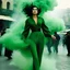 Placeholder: [green saturation art nouveau photo by Helmut Newton] EMeRGENCE: Her bended figure emerged from the chaos, surrounded by the swirling backdrop of green dust and billowing smoke that cloaked the attack in the bustling green market plaza. An Italian woman clad in plush green trousers and a worn velvet green pull-over, her back heaving with urgency, navigated the labyrinthine alleys with a grace born of desperation.