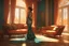 Placeholder: brunette woman standing in an elegant living room in a beautiful peacock feather dress in sunshine Weight:1 8k resolution concept art by Greg Rutkowski dynamic lighting hyperdetailed intricately detailed Splash art trending on Artstation triadic colors Unreal Engine 5 volumetric lighting Alphonse Mucha WLOP Jordan Grimmer orange and teal Weight:0.9