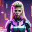 Placeholder: Actress, Katheryn Winnick, retro futuristic, clean, smooth, sexy, short hair, retro, 80s, blood, portrait, samurai style, 16 bit, unreal engine 5, god light, ultra hd, vibrant color, night city background, neon, front view.