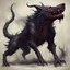 Placeholder: hellhound out of the abyss monstrous