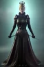 Placeholder: Cersei Lannister as evil queen in black leather coat, busty, cleavage, voluptuous, lena headay, angry, stern look. character design by cory loftis, fenghua zhong, ryohei hase, ismail inceoglu and ruan jia. unreal engine 5, artistic lighting, highly detailed, photorealistic, fantasy