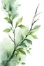 Placeholder: watercolor drawing of a dark green Gothic bunch of twigs with leaves on a white background, Trending on Artstation, {creative commons}, fanart, AIart, {Woolitize}, by Charlie Bowater, Illustration, Color Grading, Filmic, Nikon D750, Brenizer Method, Side-View, Perspective, Depth of Field, Field of View, F/2.8, Lens Flare, Tonal Colors, 8K, Full-HD, ProPhoto RGB, Perfectionism, Rim Lighting, Natural Lighting, Soft Lighting, Accent Lighting, Diffraction Grading, With Imperfections,