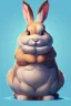 Placeholder: Cute animation fat bunny