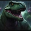 Placeholder: Horror version of barney the dinosaur in 8k solo leveling shadow artstyle, machine them, close picture, rain, intricate details, highly detailed, high details, detailed portrait, masterpiece,ultra detailed, ultra quality