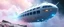 Placeholder: space ship, shiny bright slug mega ship snail flourescent white blue like bubble gum with many windows and decks, interdimensional twister, rock against colored spaced fog, space interior