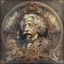 Placeholder: an art nouveau steampunk image of Albert Einstein