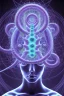 Placeholder: Spiritual Tentacles over human Head creating reality around, Dimethyltryptamine